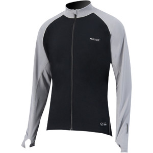 2024 Prolimit Mens Quick Dry Long Sleeve SUP Top 14430 - Black / Grey